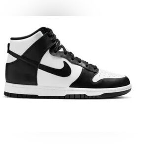 Nike High Top Dunks, Black/White, Women’s Size 7.5
